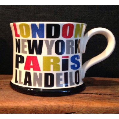 London, Paris, New York, Llandeilo Mug