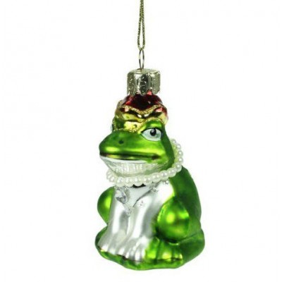 Painted Glass Retro Frog Decoration