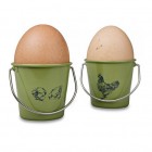 Eddingtons Rooster Sage Egg Cup Buckets