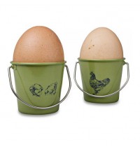 Eddingtons Rooster Sage Egg Cup Buckets
