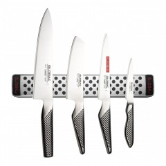 GLOBAL 5 piece Magnetic Knife Rack Offer Set