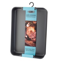 Stellar Hard Anodised Roasting Trays With Handles - Various Sizes