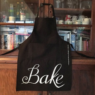 Typographical Chalk Style 'BAKE' Apron